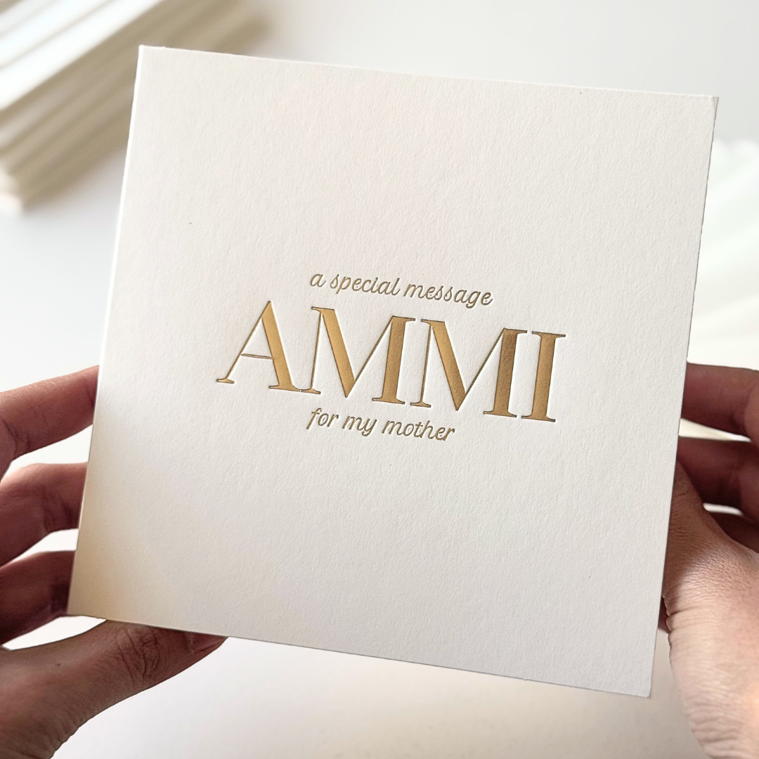 Luxury Special Message Card - Ammi (Mother)