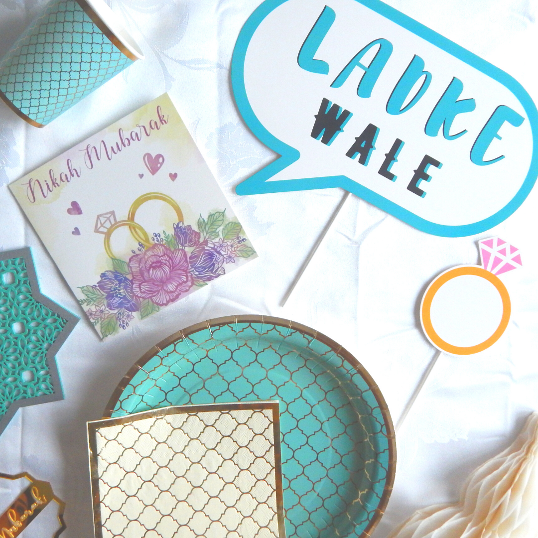 Desi Wedding Photo Props - 20 pack