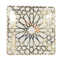 Geo Gold Party Plates - 10 pack