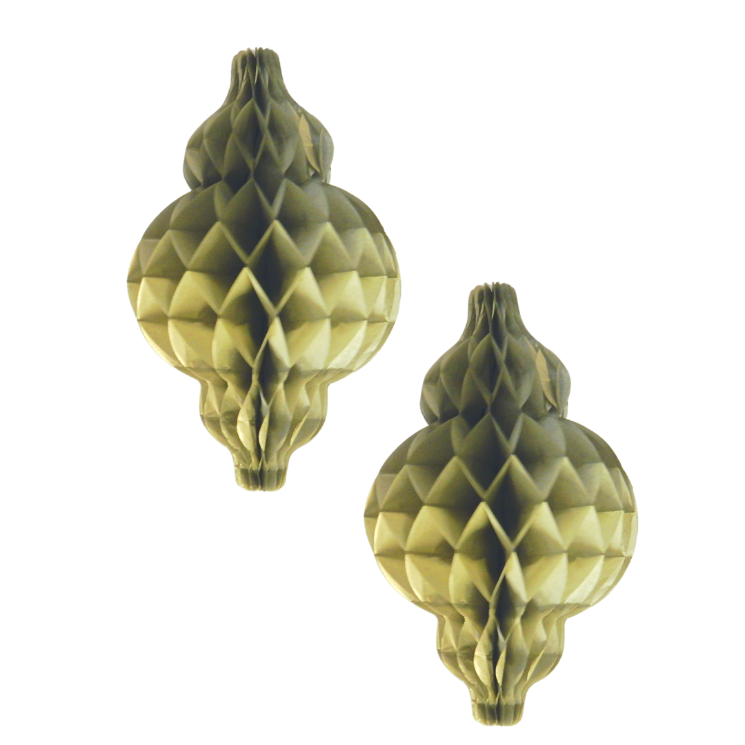 Lantern Honeycombs (2pk) - Gold