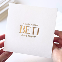 Luxury Special Message Card - Beti (Daughter)