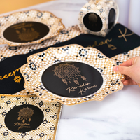 Ramadan Kareem Party Plates (10pk) - Black & Gold