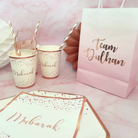 Team Dulhan Treat Bags (10pk) - Pink & Gold