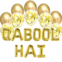 Balloon Bundle - Qabool Hai - Gold