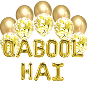 Balloon Bundle - Qabool Hai - Gold