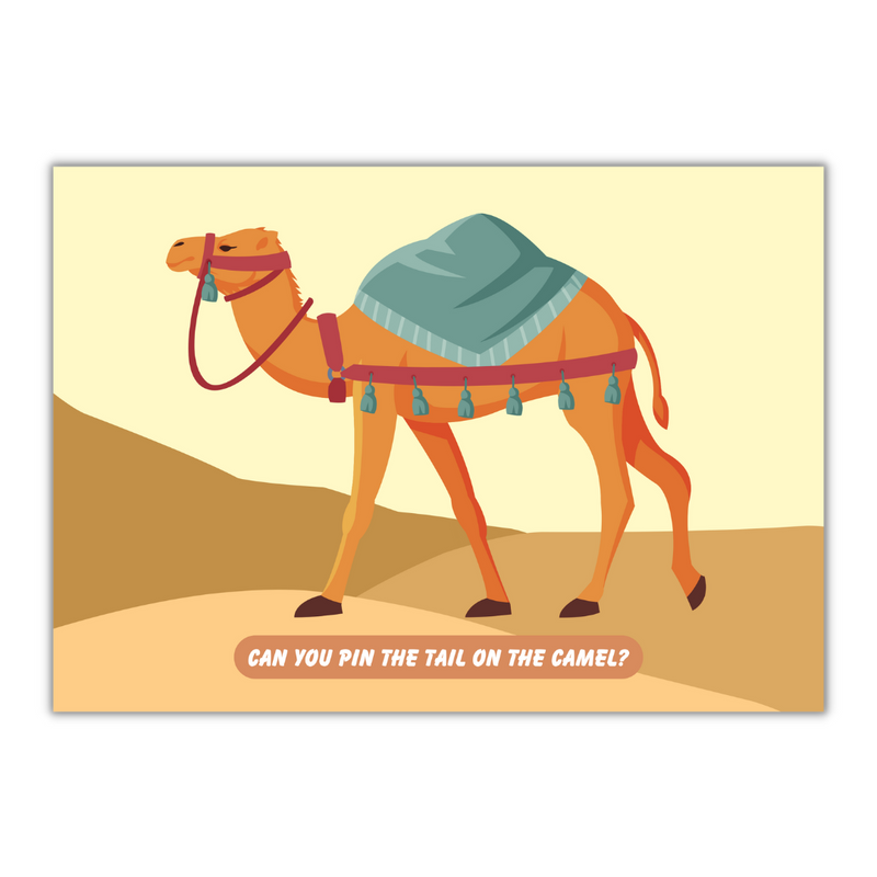 Pin The Tail On The Camel - Party Game Pack
