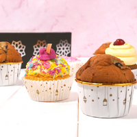 Lantern Treat Cups (10pk) - White & Gold