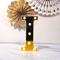 Eid LED Letter Lights - Gold Mirrored