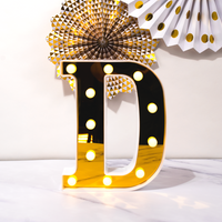 Eid LED Letter Lights - Gold Mirrored