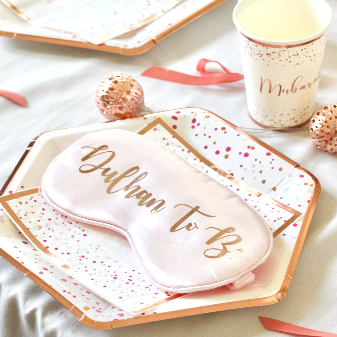 Dulhan To Be Eye Mask - Rose Gold