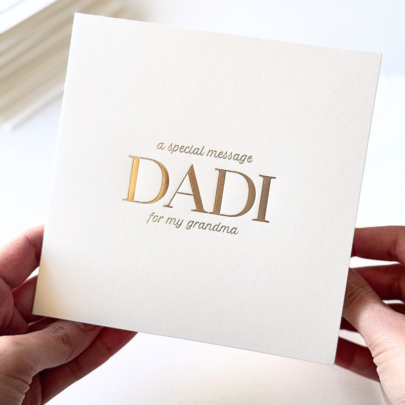 Luxury Special Message Card - Dadi (Grandma)
