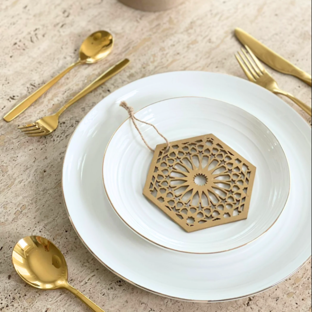 Geo Shapes (4pk) - Gold