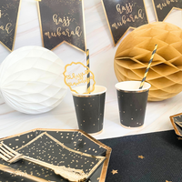 Hajj Mubarak Banner - Black & Gold