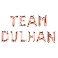 Team Dulhan Foil Balloons - Rose Gold
