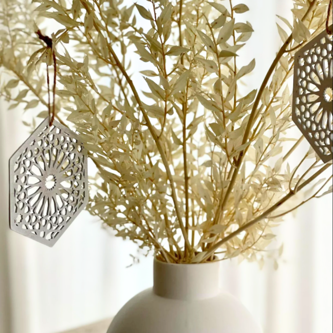 Geo Shapes (4pk) - Silver