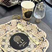 Ramadan Kareem Party Napkins (20pk) - Black & Gold