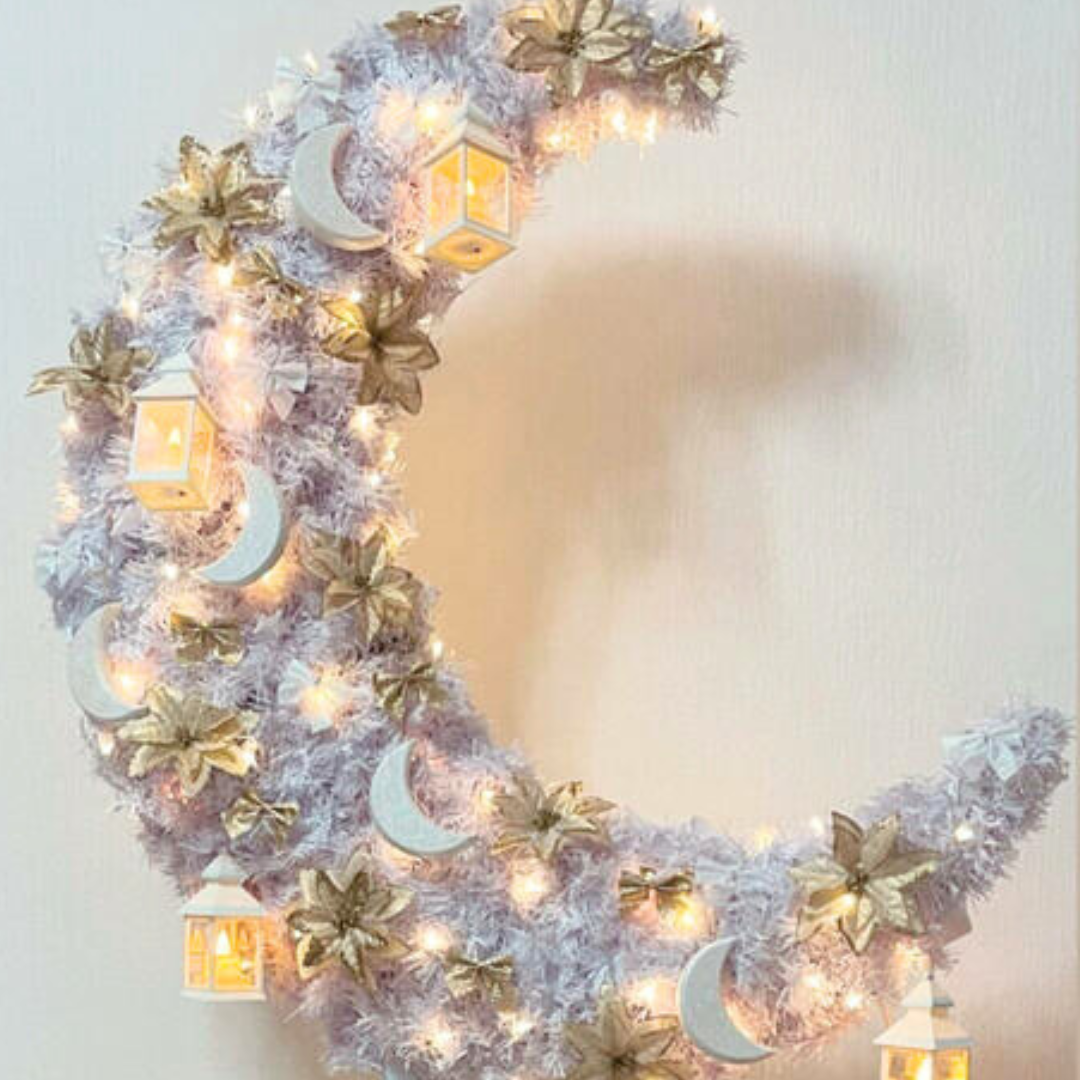 Eid Moon Tree Bundle - White with Star & Skirt