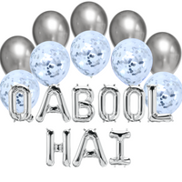 Balloon Bundle - Qabool Hai - Silver