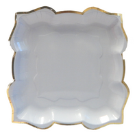 Lotus Large Party Plates (10pk) - Cloud (Silver)