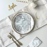 Eid Mubarak Napkins (20pk) - Marble & Gold
