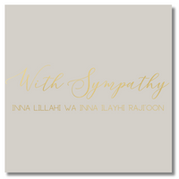Luxury Foiled Greeting Card - Sympathy