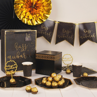 Hajj Mubarak Banner - Black & Gold