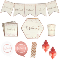 Party In A Box - Mubarak - White & Rose Gold