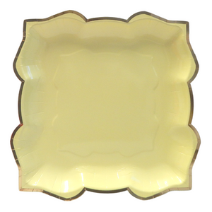 Lotus Large Party Plates (10pk) - Lemon (Yellow)