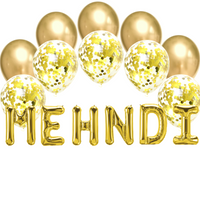 Balloon Bundle - Mehndi - Gold