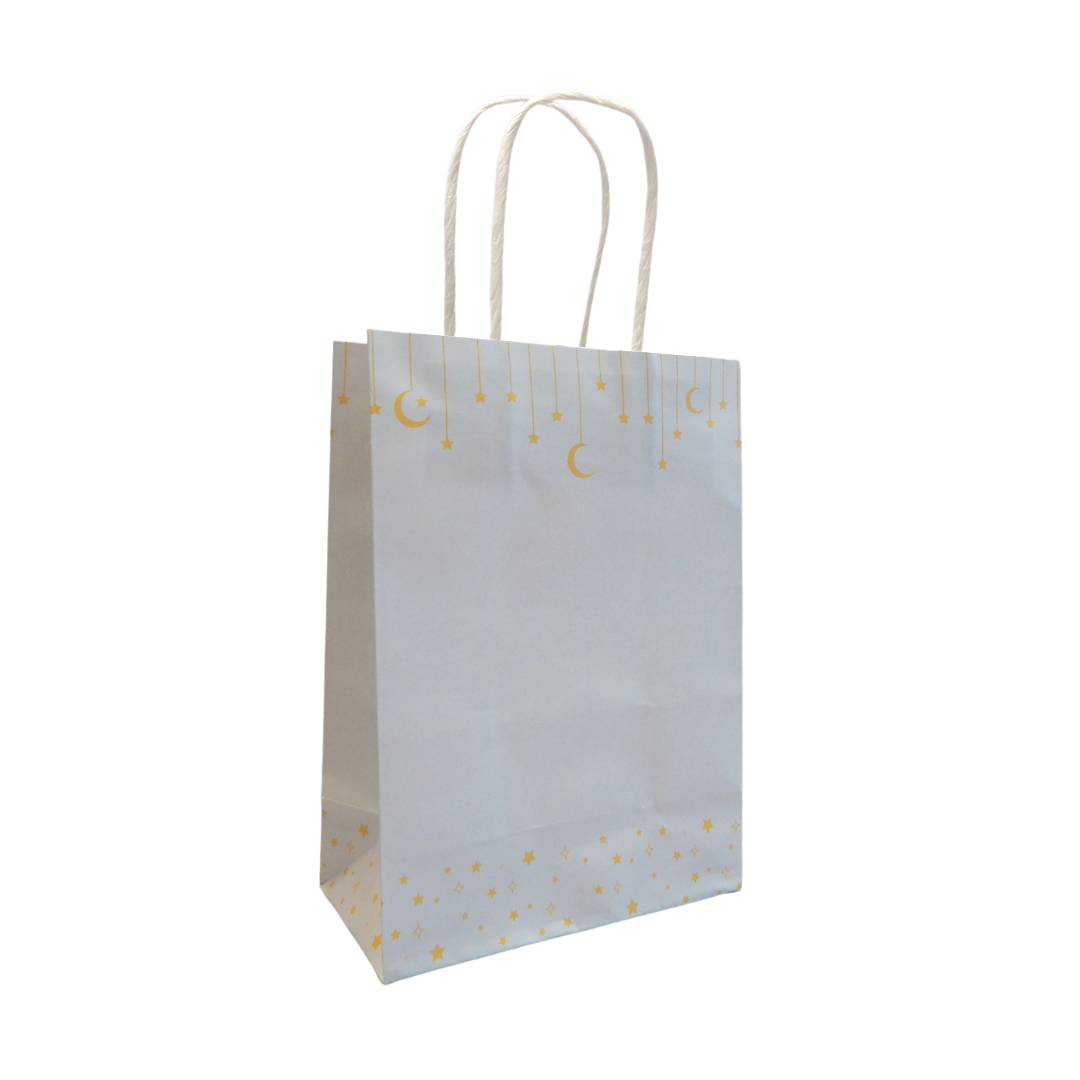 Moon & Stars Treat Bags (10pk) - Grey