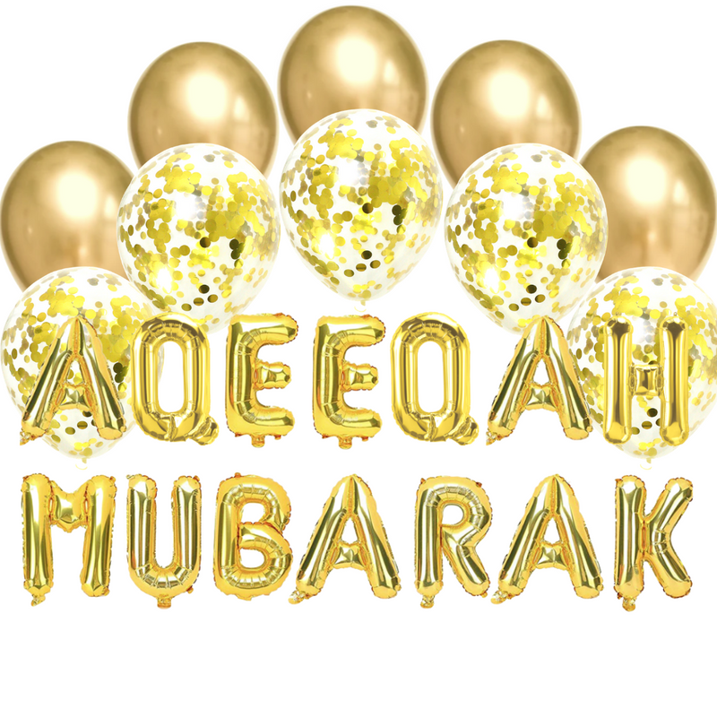 Balloon Bundle - Aqeeqah - Gold