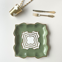 Lotus Large Party Plates (10pk) - Sage (Green)