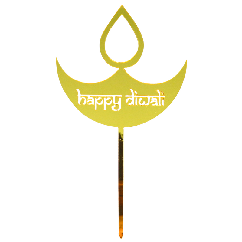 Happy Diwali Cake Toppers - 5 pack
