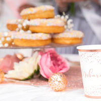 Party In A Box - Mubarak - White & Rose Gold