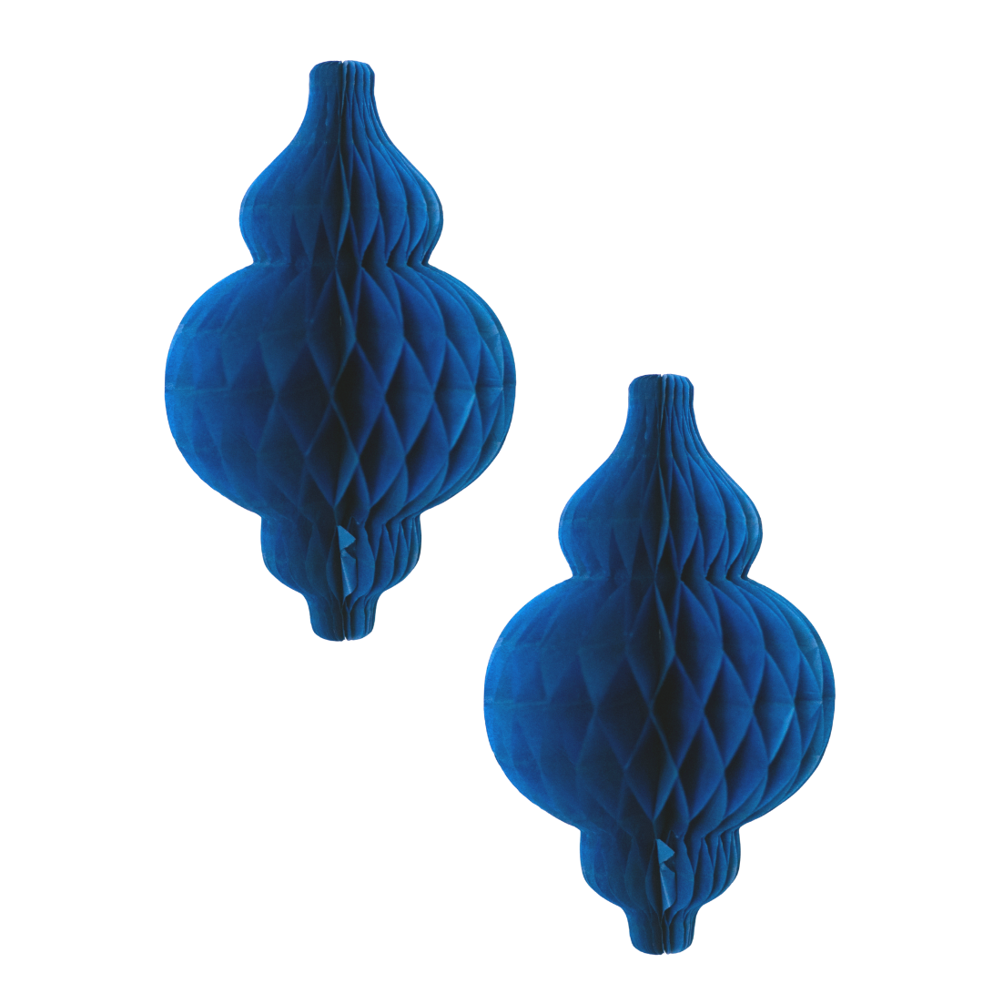 Lantern Honeycombs (2pk) - Navy
