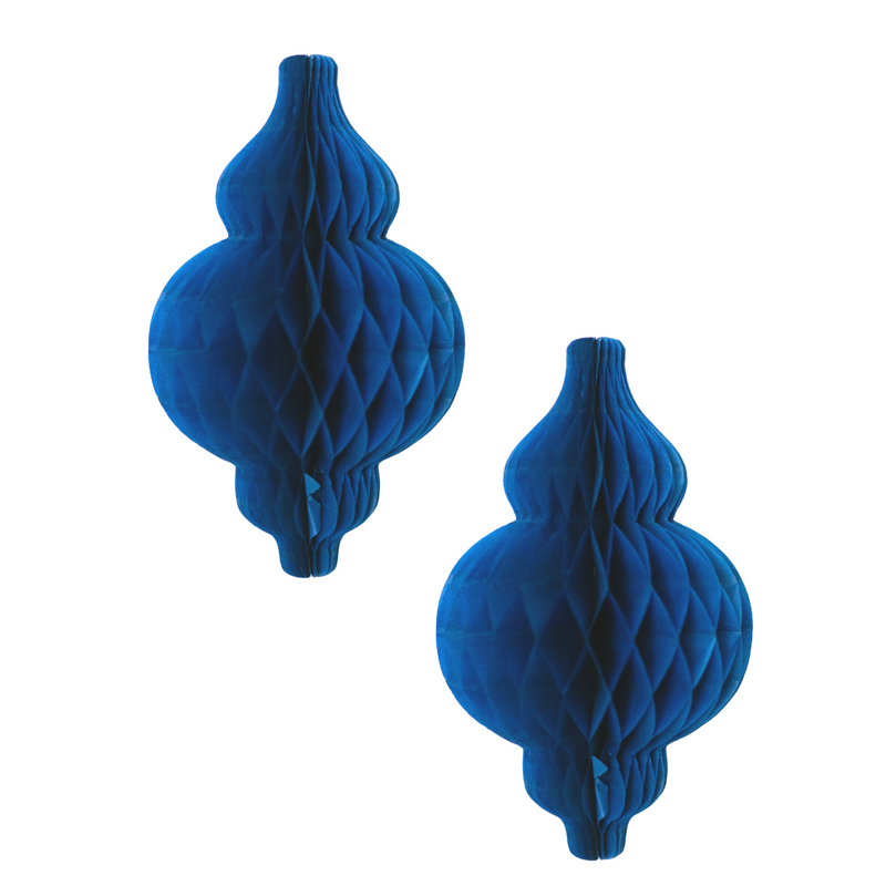 Lantern Honeycombs (2pk) - Navy