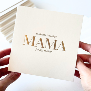 Luxury Special Message Card - Mama (Mother)