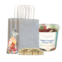 Moon & Stars Treat Bag Bundle (10pk) - Grey