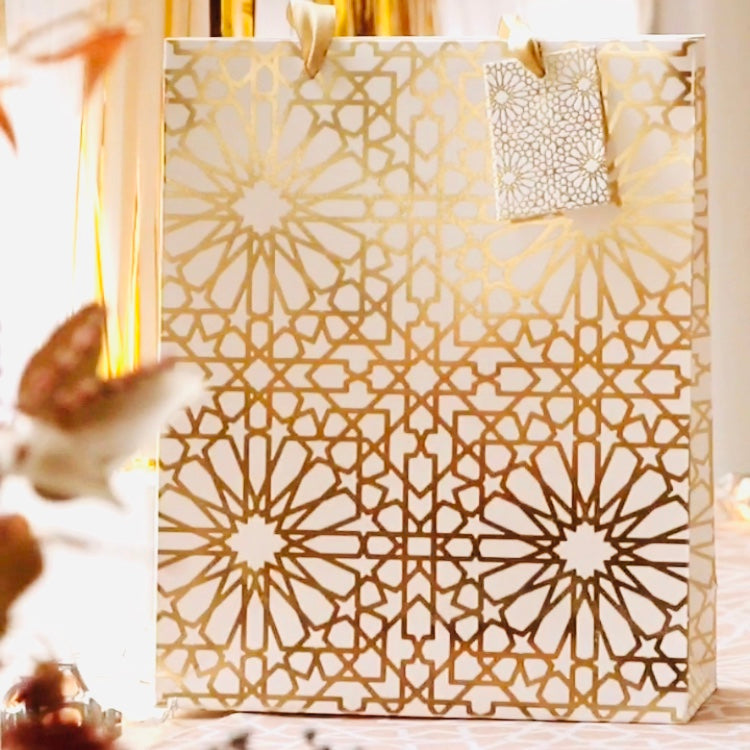 Geo Gold Gift Bag