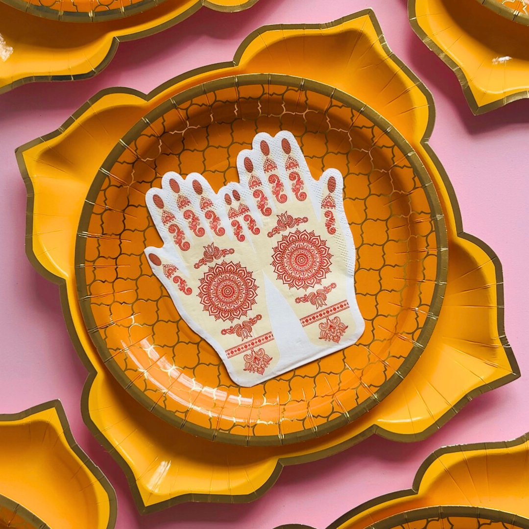 Moroccan Amber Party Plates - 10 pack