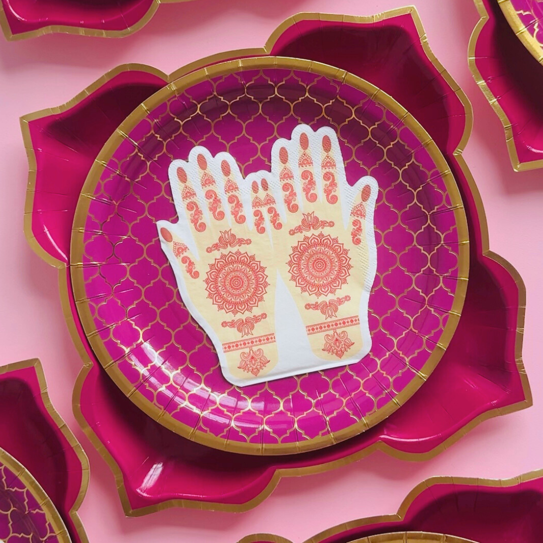 Moroccan Plum Party Plates - 10 pack