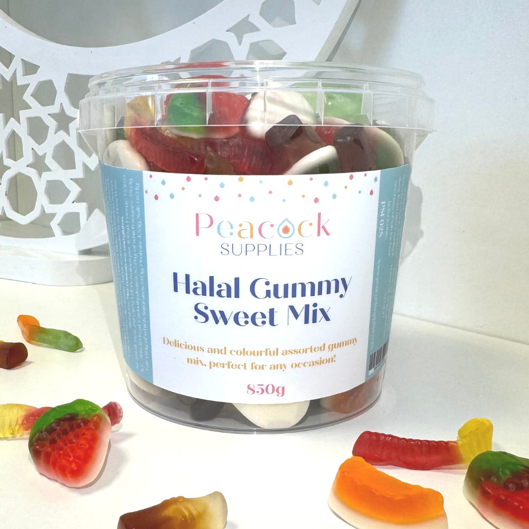 Halal Gummy Sweet Mix Tub (850g)