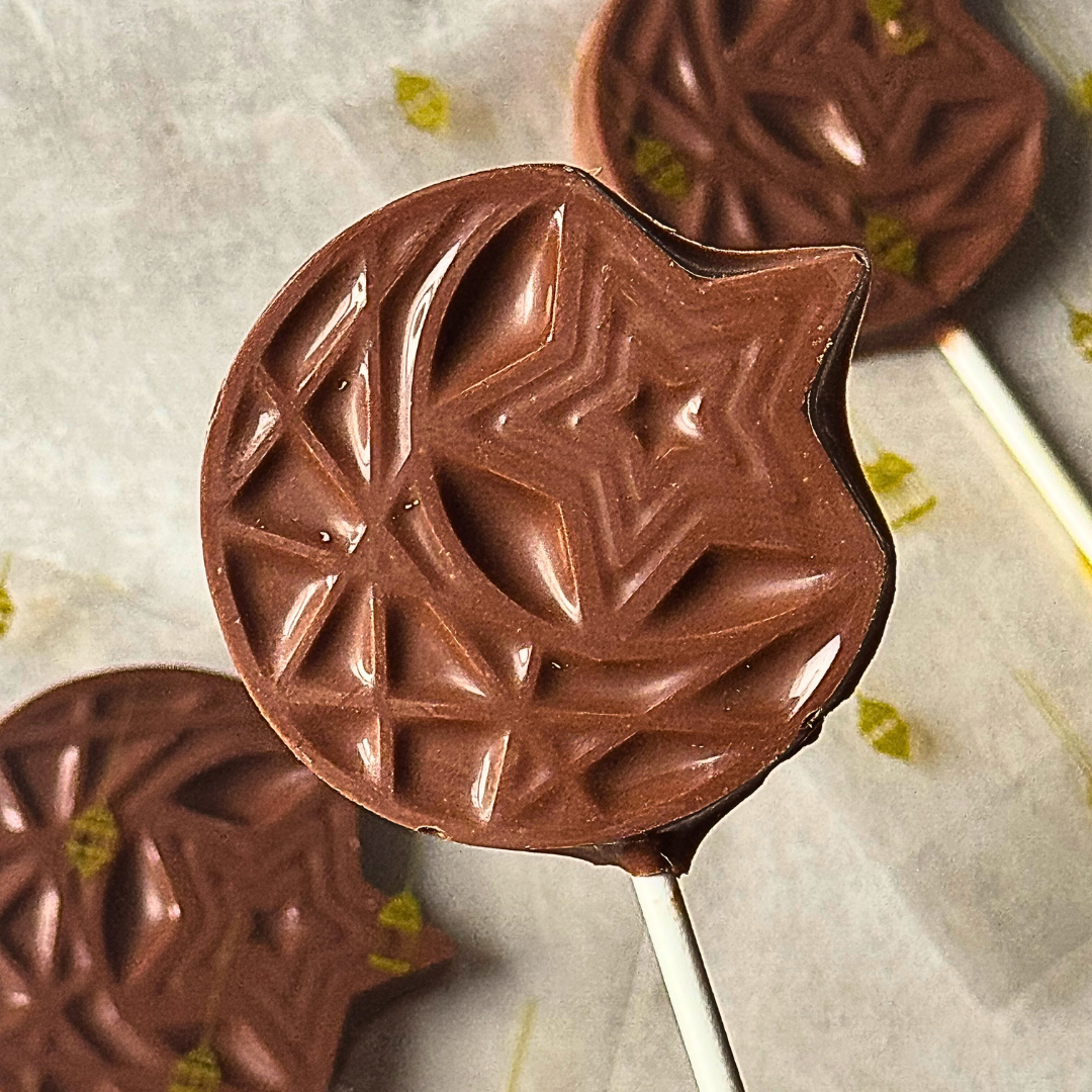 Moon & Star Chocolate Lolly