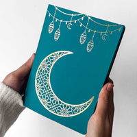 Ramadan Moon & Lanterns Treat Card - Green