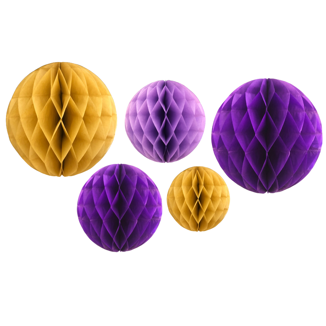 Honeycomb Ball Decorations (5pk)