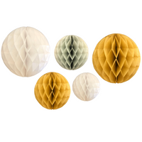 Honeycomb Ball Decorations (5pk)