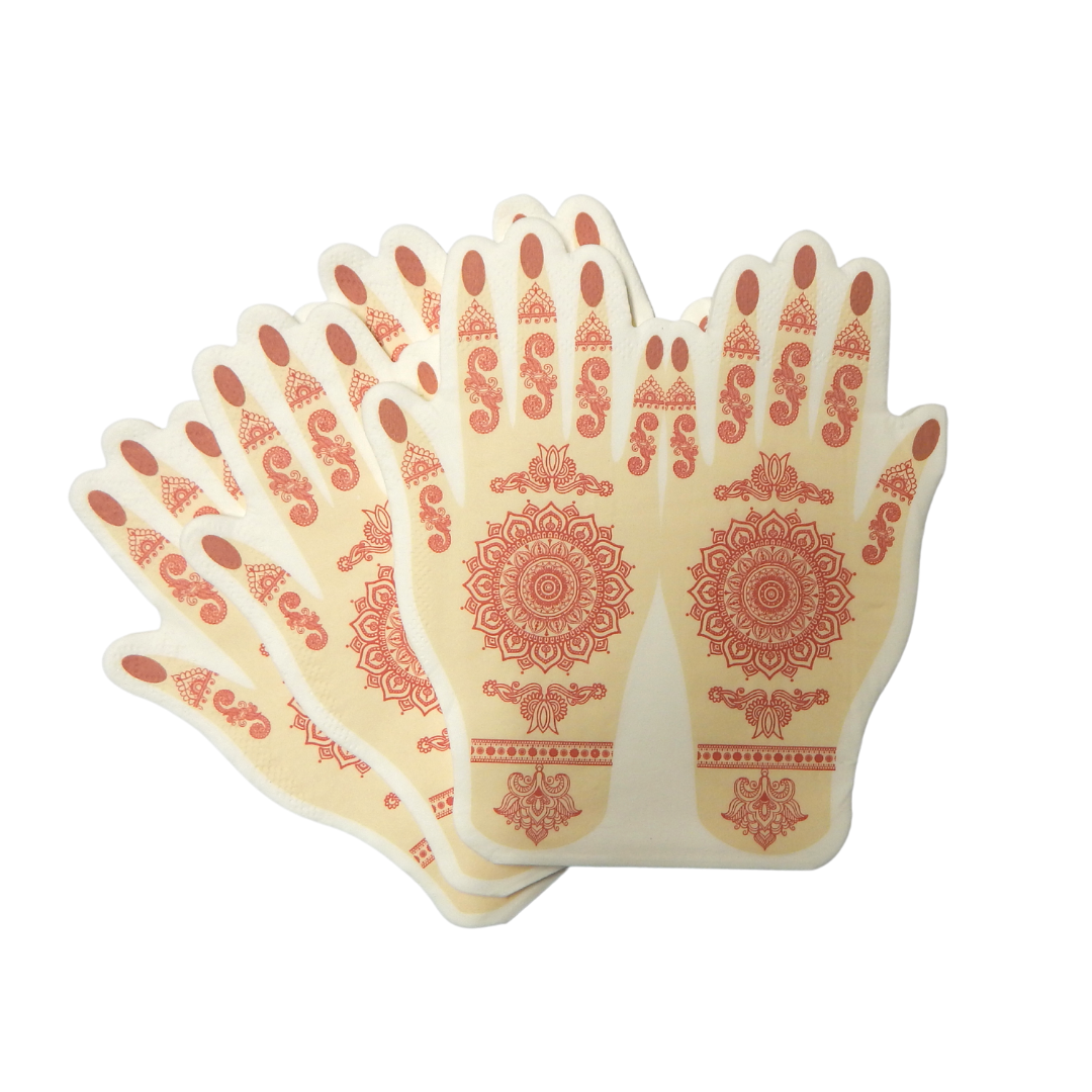 Henna Mehndi Hands Napkins (20pk)