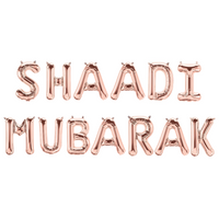 Shaadi Mubarak Foil Balloons