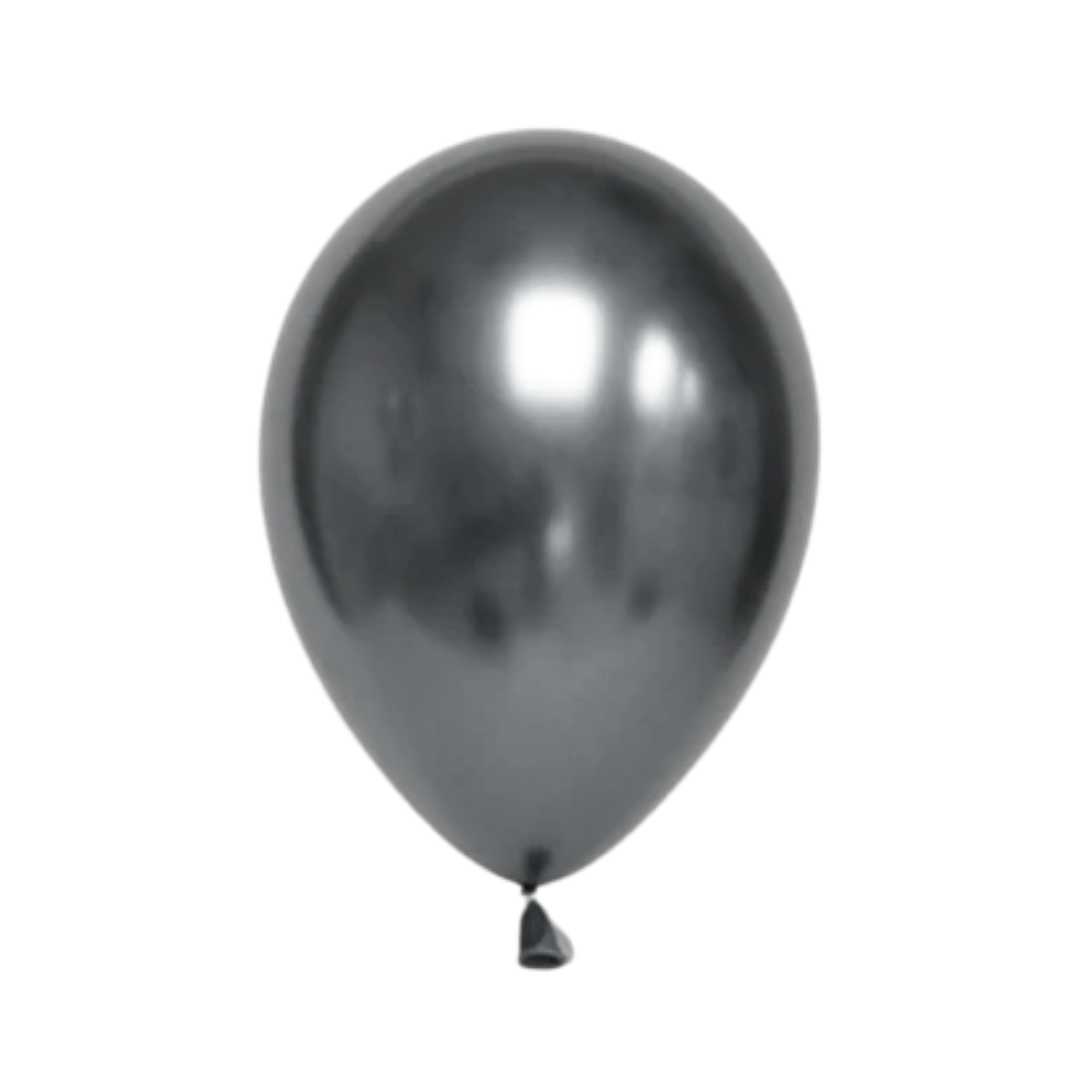 Metallic Balloons (10pk) - Black