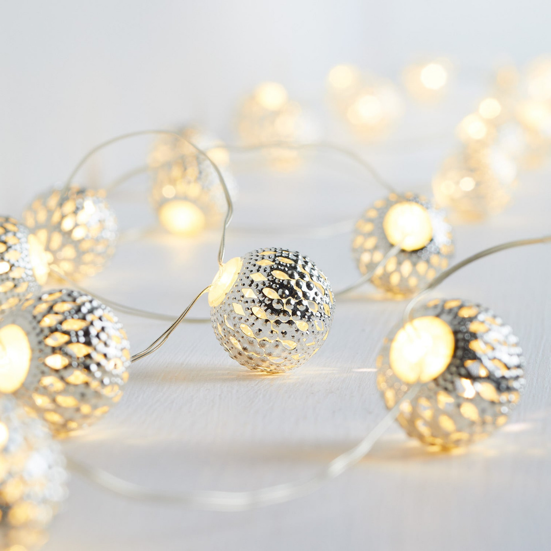 Ball Fairy Lights - Silver